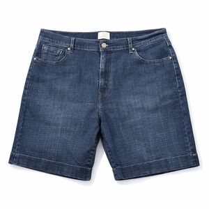 Levi Strauss & Co Womens Size 14 Blue Jean Bermuda Shorts Denim Mid Rise Classic